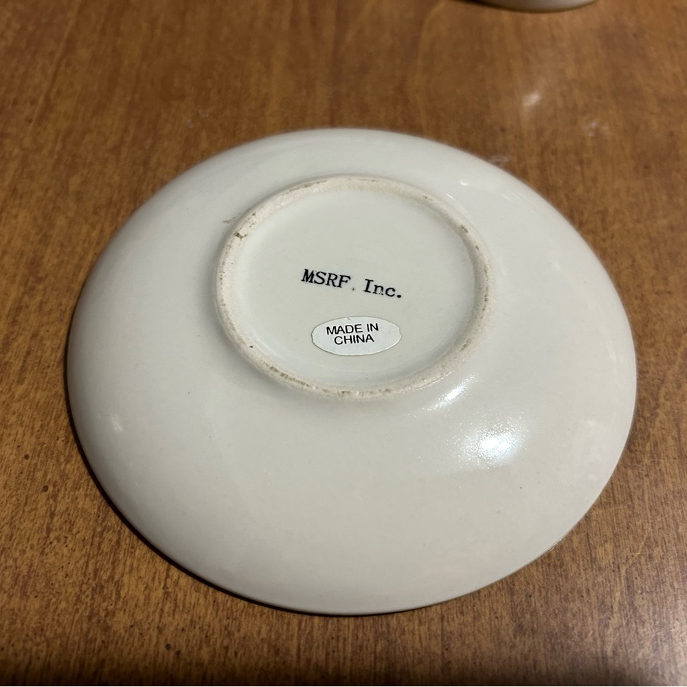 MSRF Inc. Ceramic Espresso Cup and Saucer Set 8 Piece - Picture 8 of 10